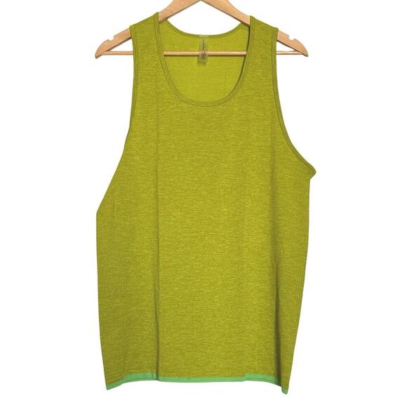 NWT Outdoor Voices Green Apple Seamless Pique Tank Top Mens Size L - Picture 2 of 8